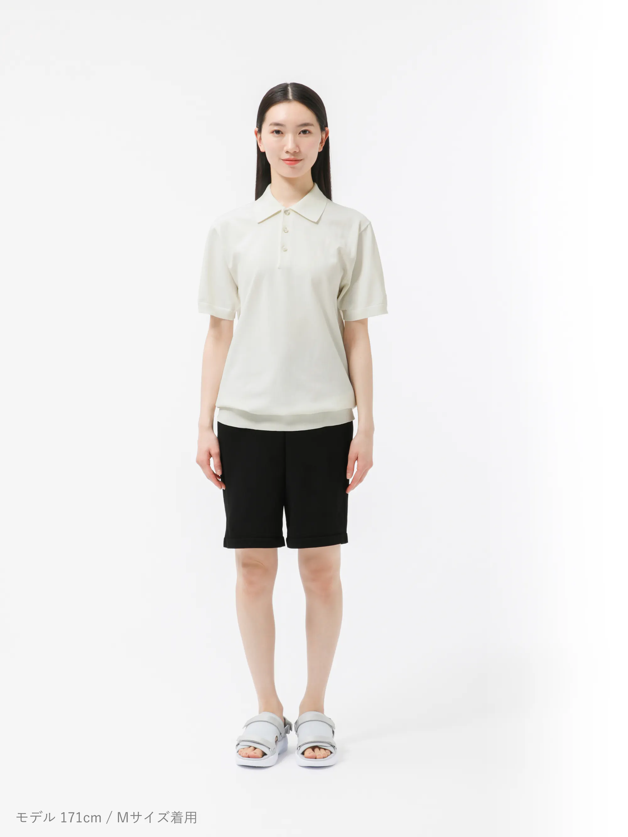 MIGARU Light Knit Short Sleeve Tailored Polo Shirt / 上下セット