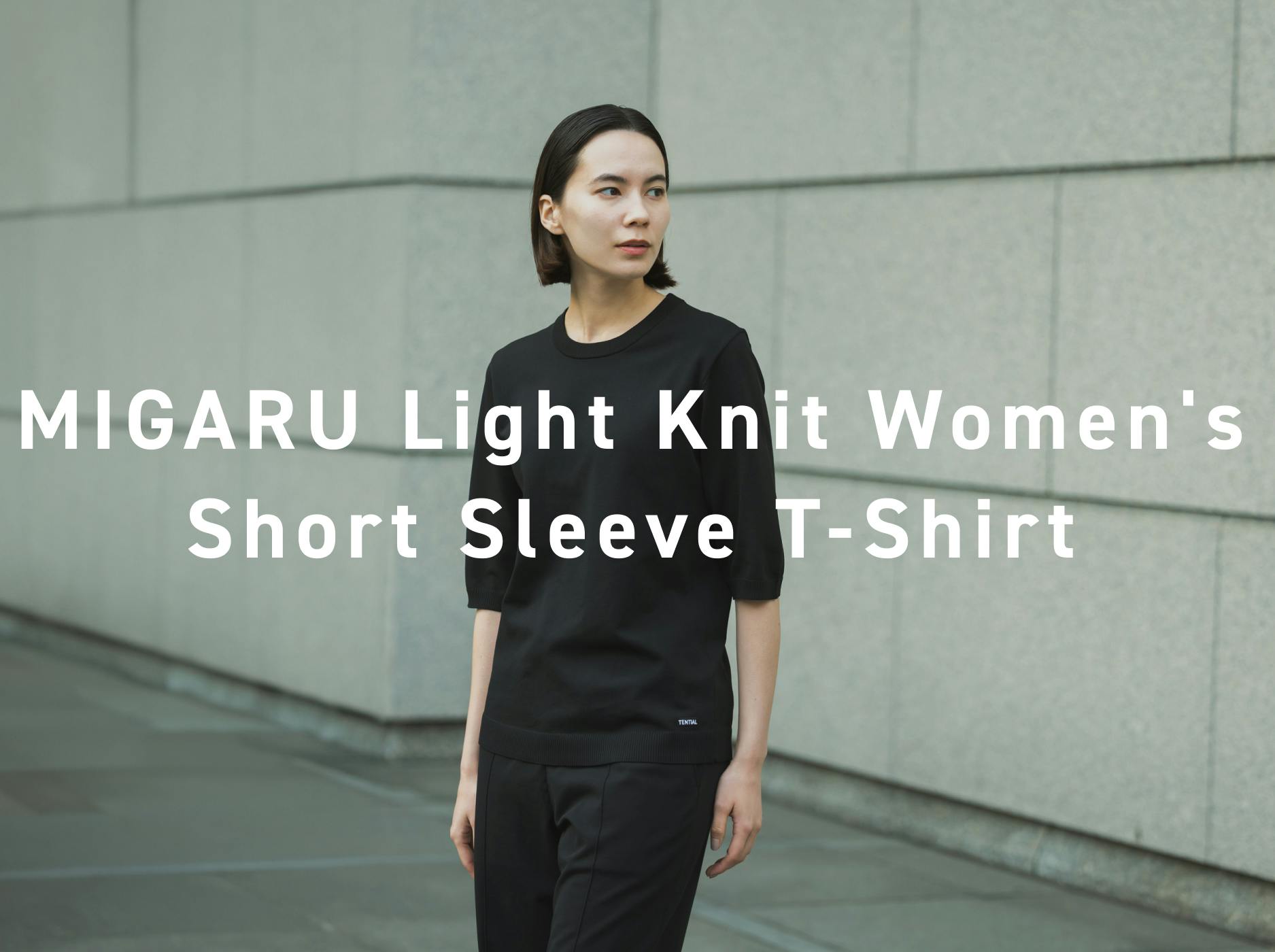 MIGARU Light Knit Short Sleeve T-Shirt / 上下セット（半袖T