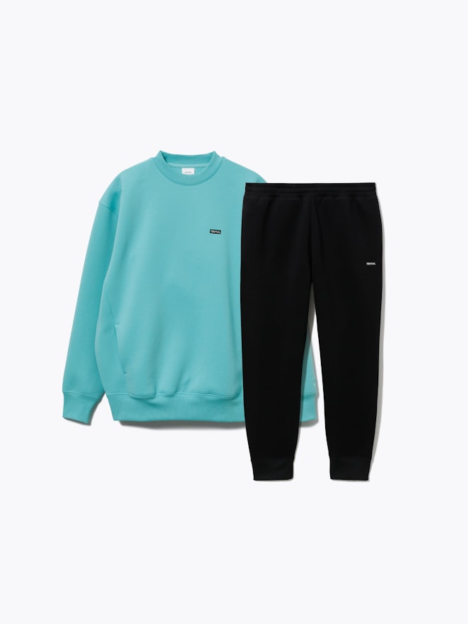 【テックスウェット】クルーネックプルオーバー / 上下セット(クルーネックプルオーバー・ジョガーパンツ)