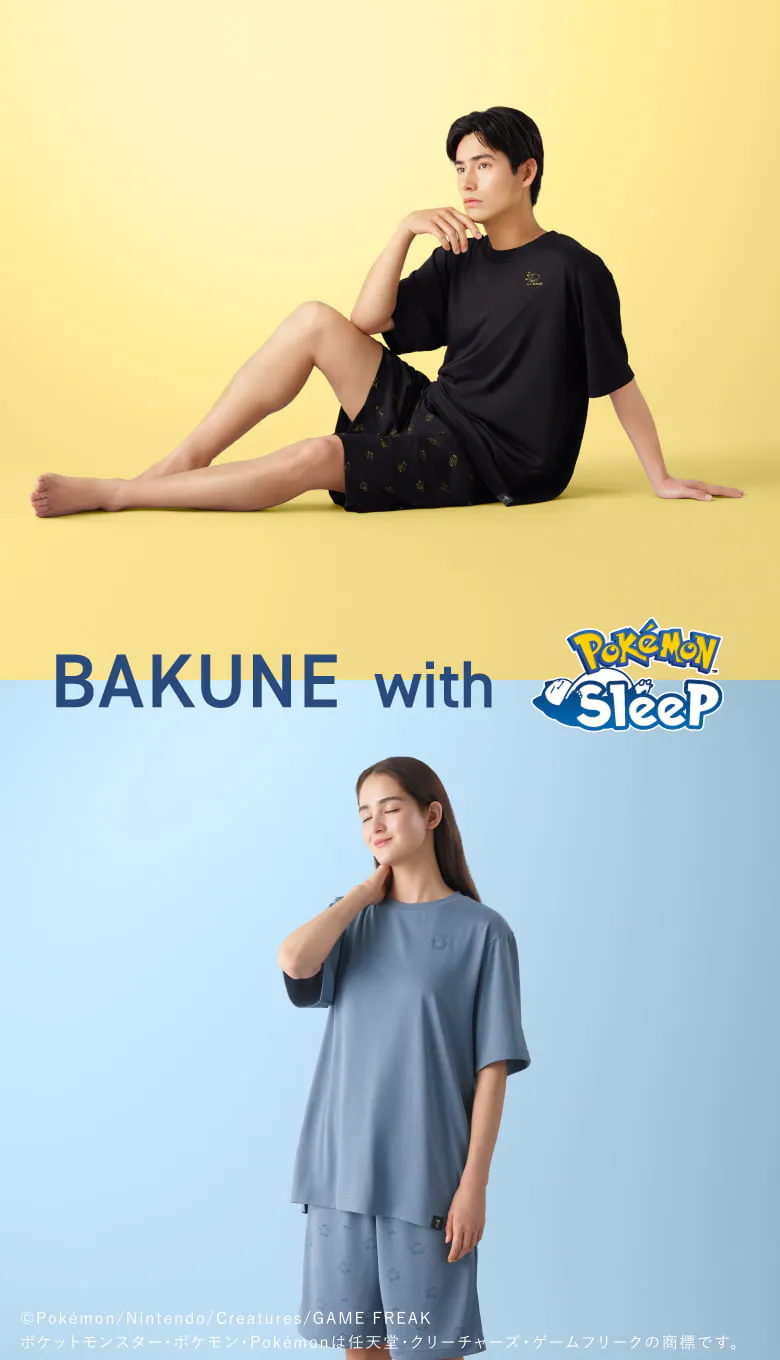BAKUNE Dry(Pokémon Sleep)  / 上下セット（半袖Tシャツ・ショートパンツ）