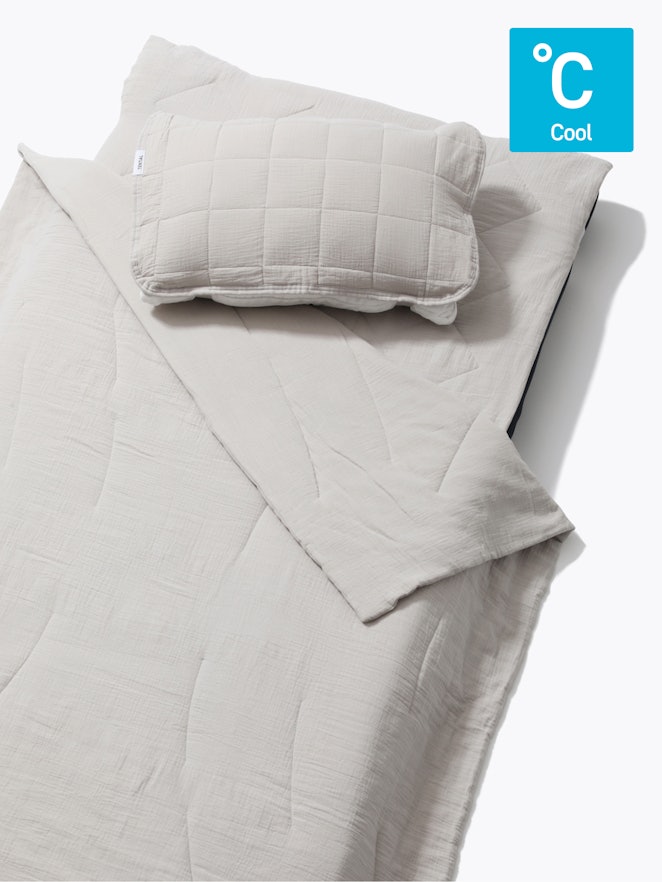 肌に優しい夏用寝具3点セット / 夏用肌掛け布団・夏用敷きパッド・夏用枕パッド