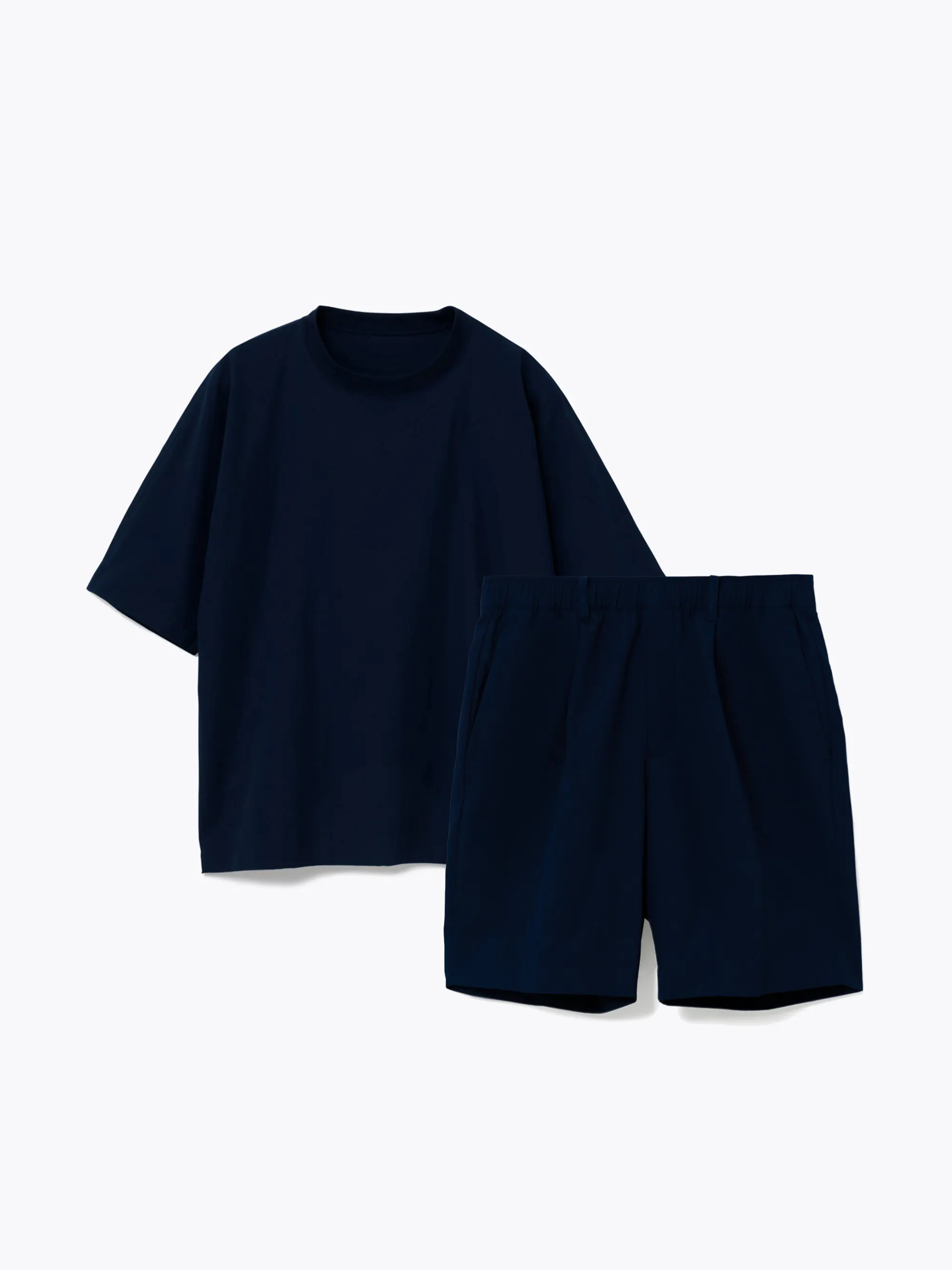 【エアテック】半袖クルーネックTシャツ / 上下セット（半袖Tシャツ・ハーフパンツ）