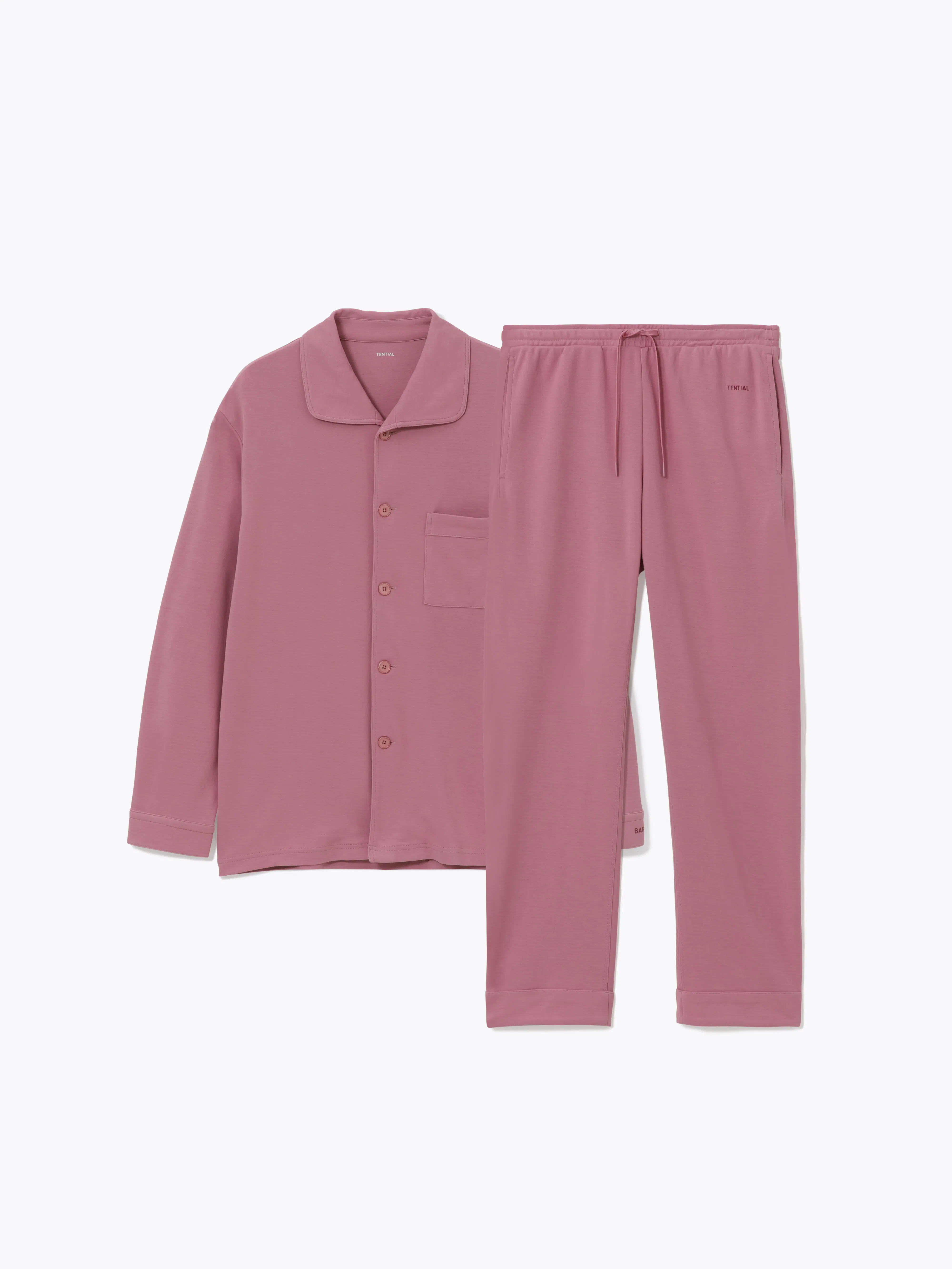 母の日・父の日限定 BAKUNE パジャマ スムース / 上下セット（長袖シャツ・ロングパンツ）